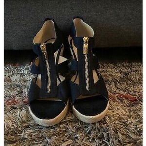 Michael Kors Damita Canvas wedge